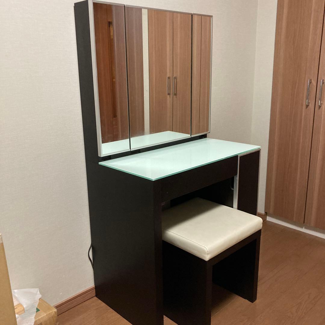 【とも】松永家具 ドレッサー 三面鏡 (スツール別) 松永工房〗アロール 半三面ドレッサー – 家具のトータルコーディネート