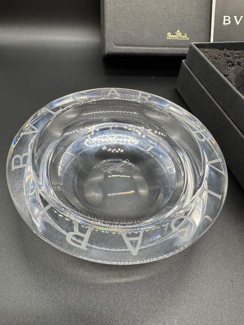 BVLGARI クリスタル灰皿 - メルカリ