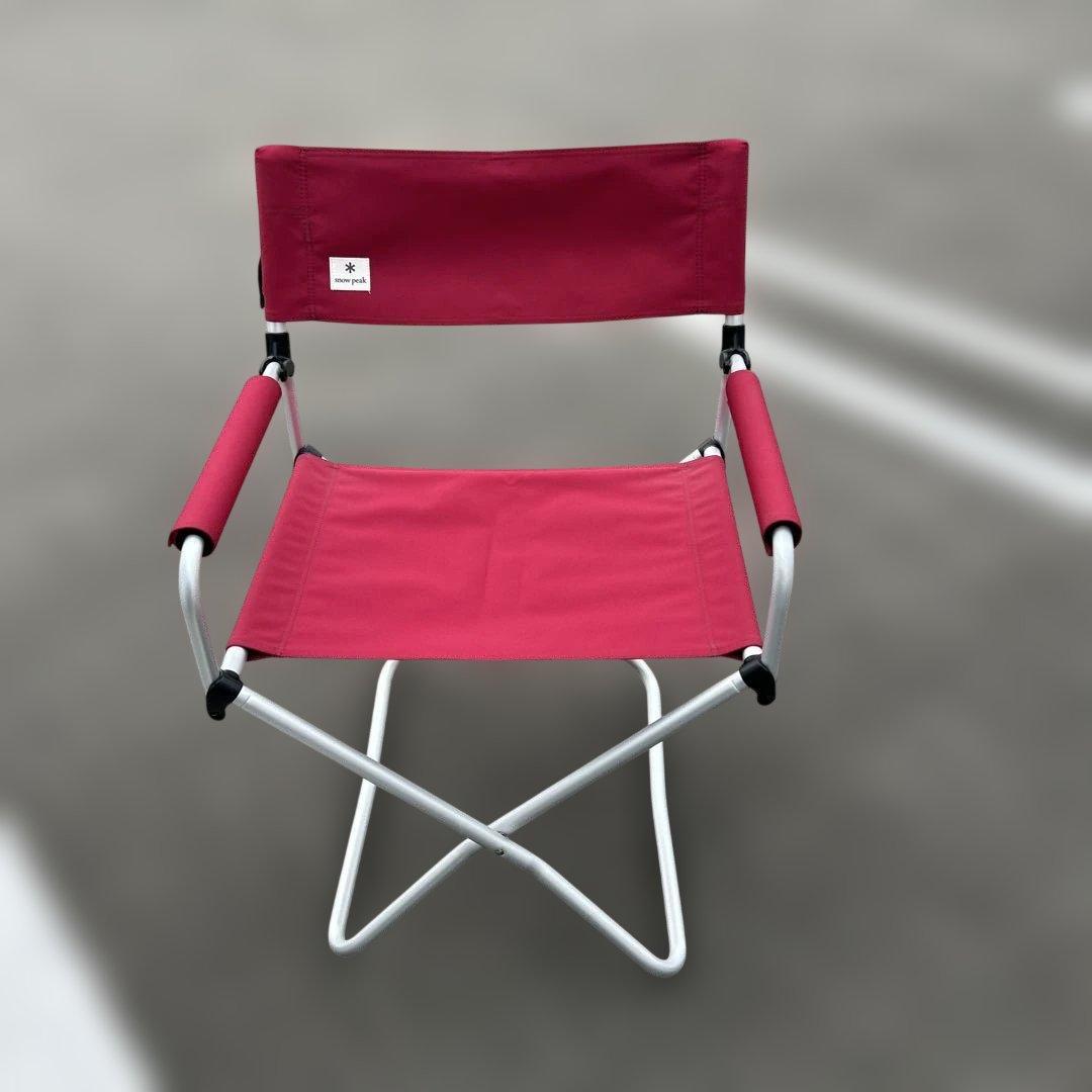  peak 折りたたみチェア バーガンディ　FD snow peak スノーピーク FD チェアワイド キャンプ用椅子 折り畳み式