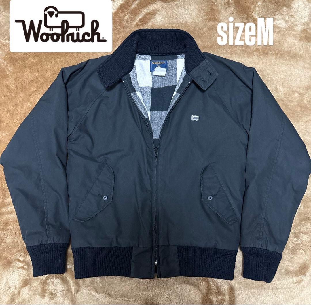 【極美品】✨WOOLRICH ハリントンブルゾンM 80s90s Woolrich | Melton Blue Stretch Nylon Arctic Parka | Fine Menswear