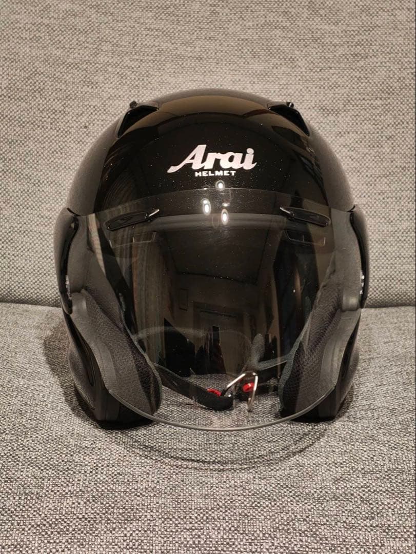値下げ‼️ほぼ新品‼️Arai MZ-F XOサイズ　63-64cm グラスブラック Amazon | アライ(Arai) バイクヘルメット ジェット MZ-F グラス
