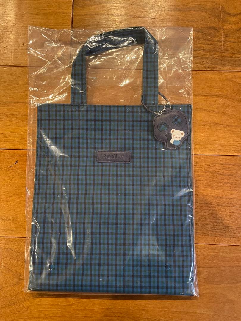 新品未使用タグ付き Familiar 青チェック トートバッグ 大 familiar - 新品未使用 ファミリア チェック トートバッグ 大の通販 by