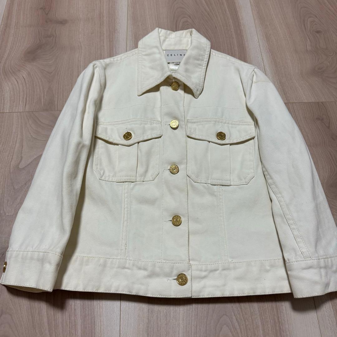 【希少】CELINE デニムジャケット ホワイト 36 CELINE（Gジャン/デニムジャケット）のフリマアイテム一覧