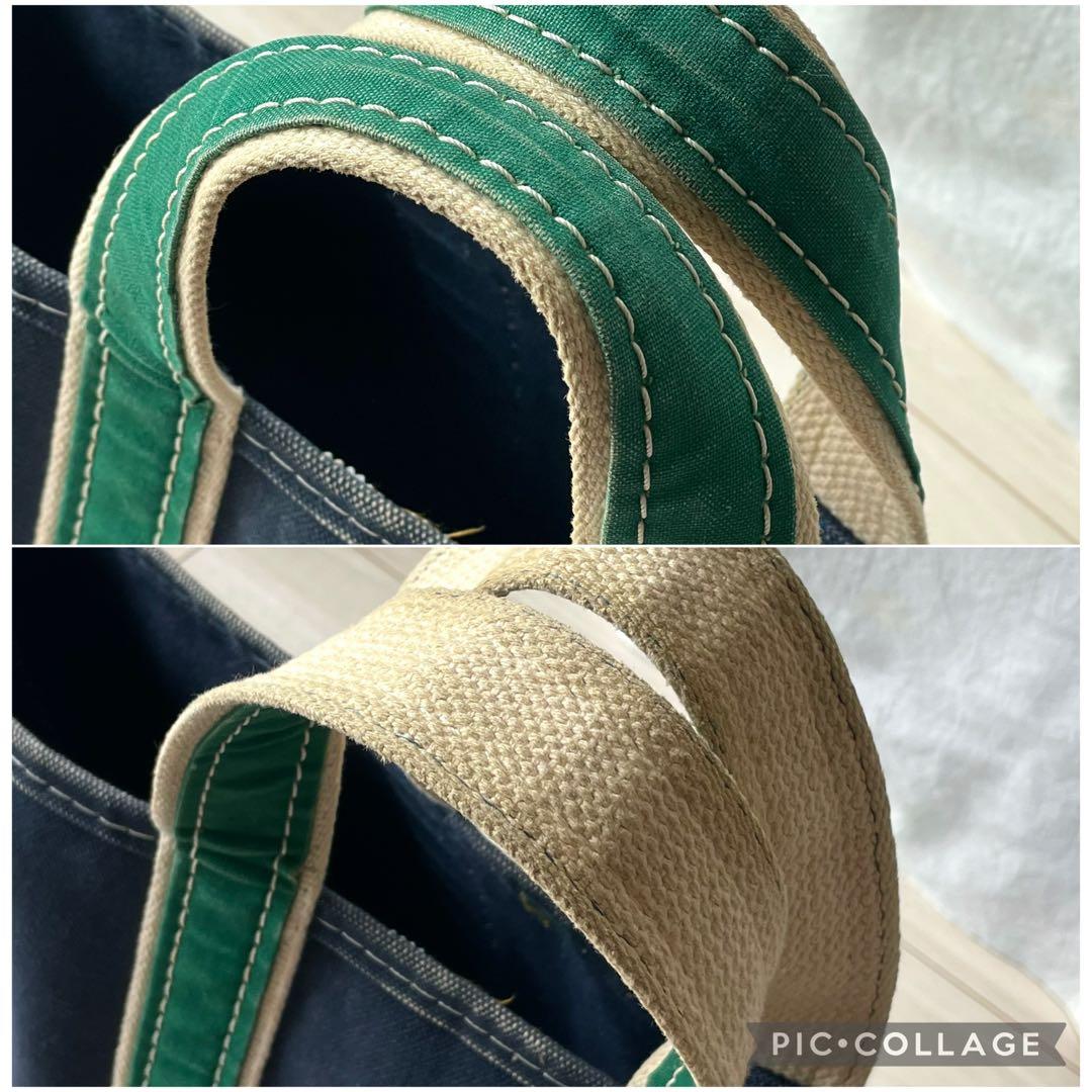 大人気の紺x緑！状態良好！80s ビンテージ L.L.BEAN トートバッグ