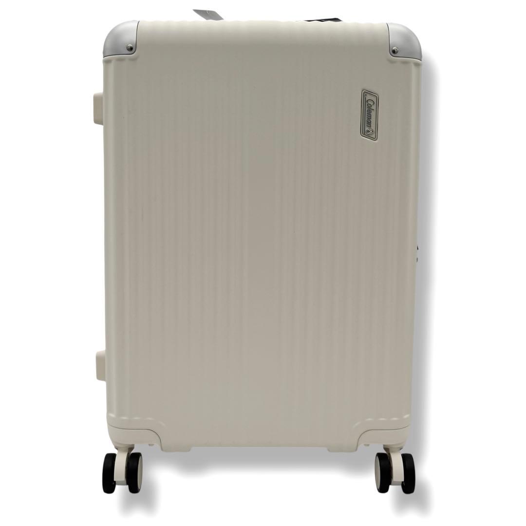 未使用タグ付 Coleman キャリーケース Mサイズ 60L 69L ホワイト Coleman（コールマン） 【ブランド公認商品】コールマン スーツケース