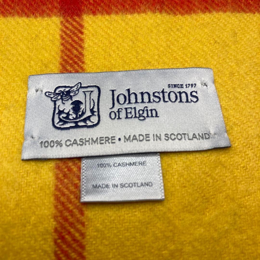 極美品 ジョンストンズ カシミヤ100％ 大判ストール マクラウドオブ