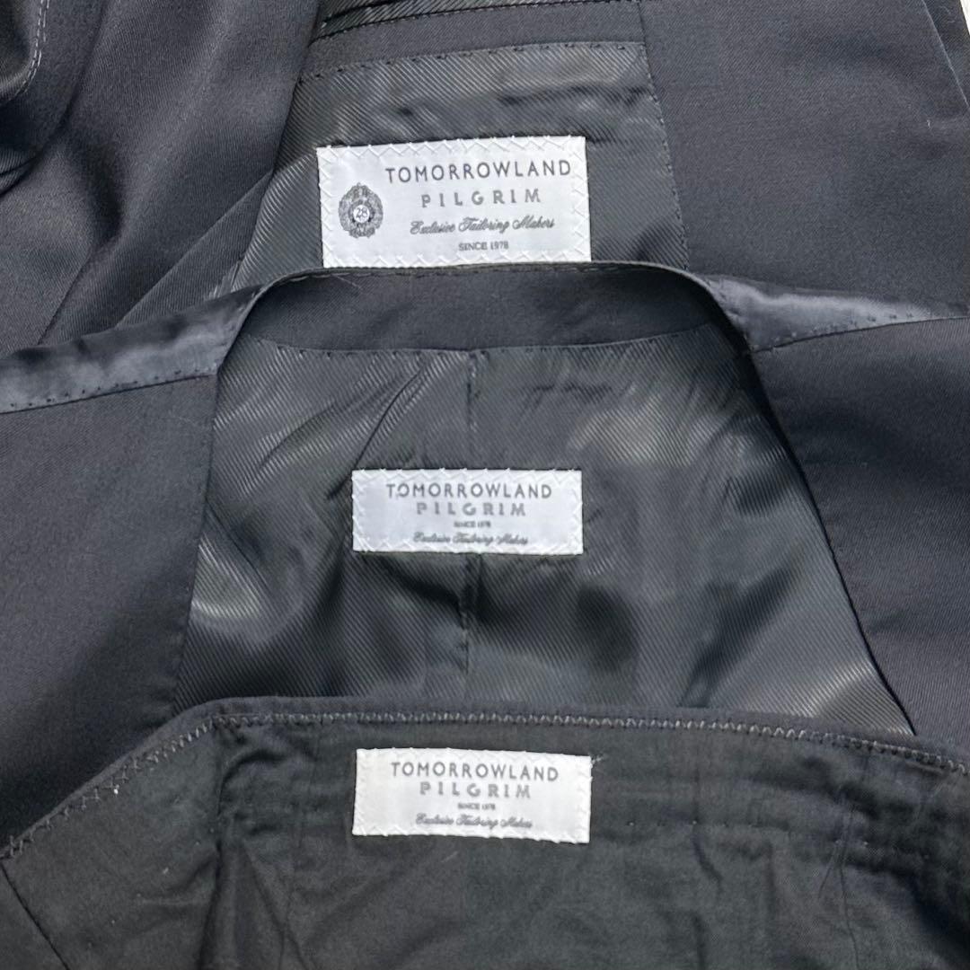 別注 未使用級 トゥモローランド ピルグリム×ゼニア 3ピース 光沢 黒