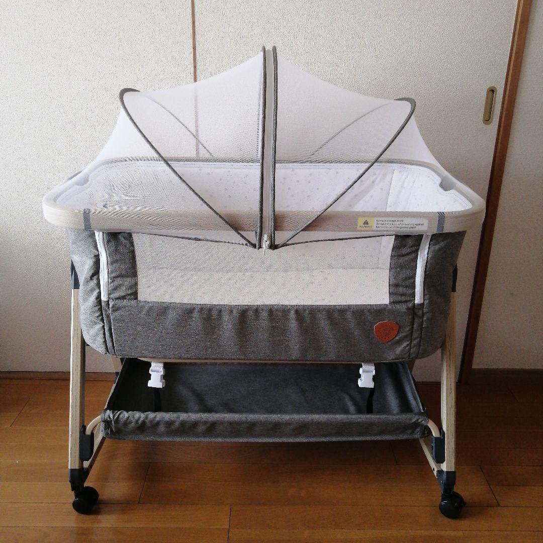 HZDМJ　ベビーベッド　折畳み　添い寝 71tPEzNjSsL._AC_UF350,