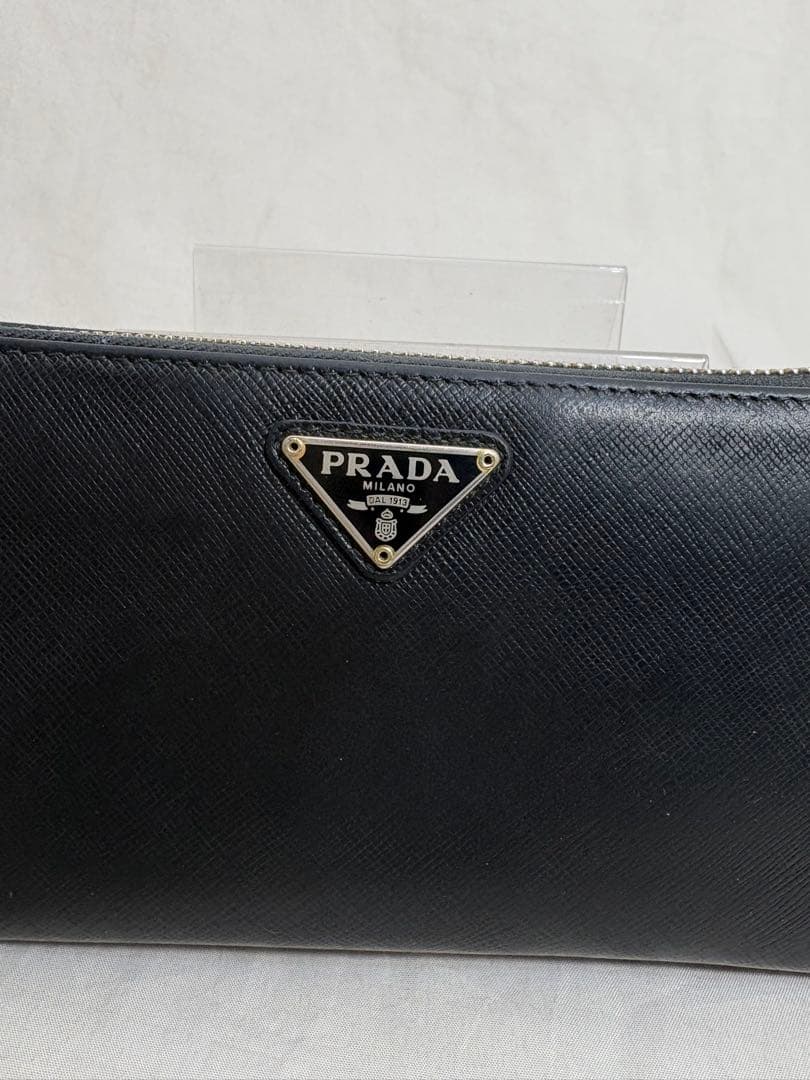 PRADA プラダ 長財布 財布 サイフ ラウンドファスナー★長財布 プラダ PRADA ラウンドファスナー長財布 サフィアーノ レザー ブラック