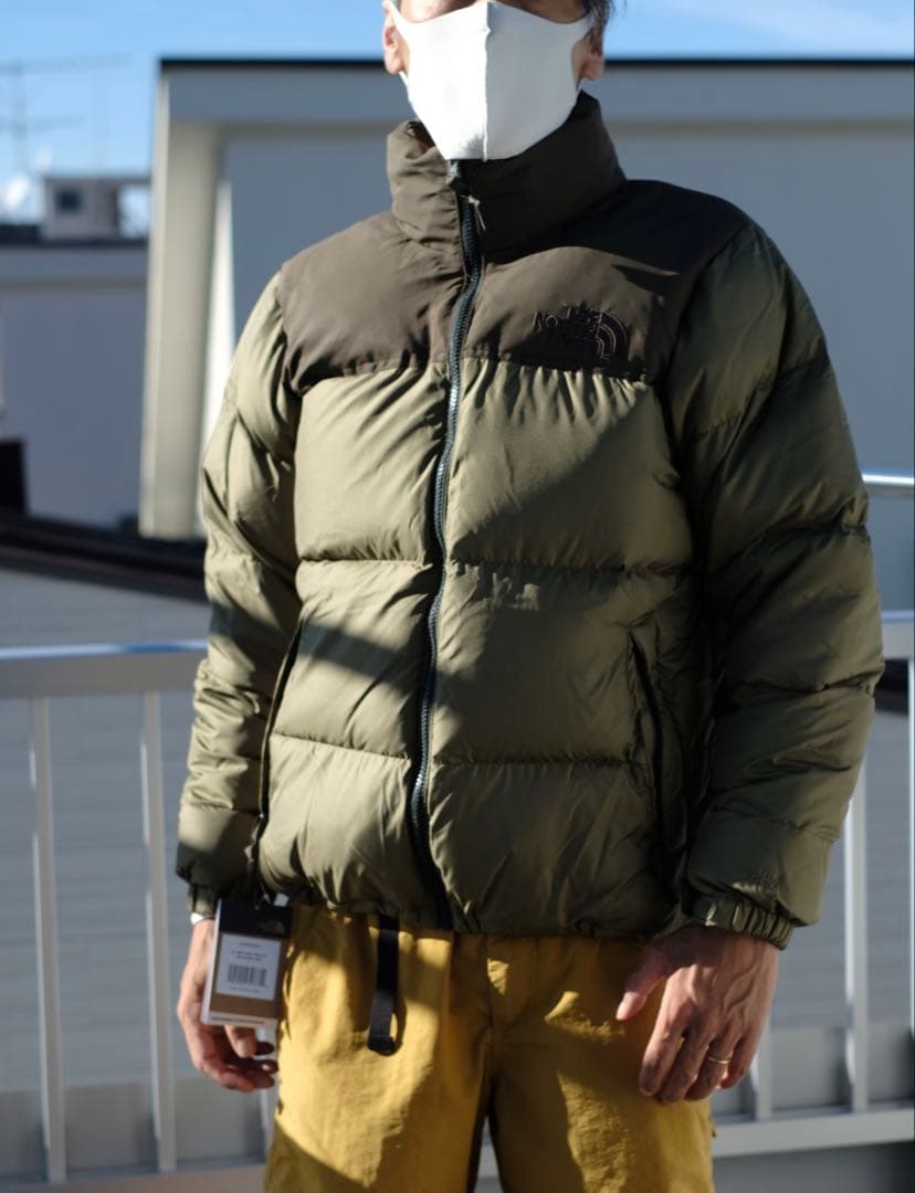 【ゆぅちゃん】THE NORTH FACEメンズダウンジャケットLオリーブ 90s THE NORTH FACE Nuptse Jacket オリーブ L ノースフェイス ヌプシ