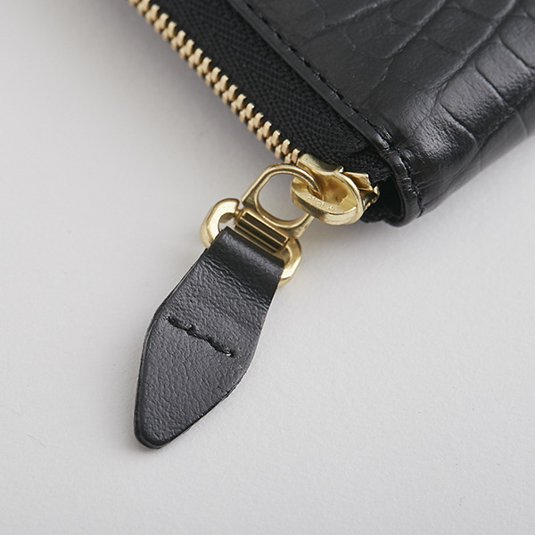 クロコ型押し＆スムース カードケース -創業100年を超える老舗と作った