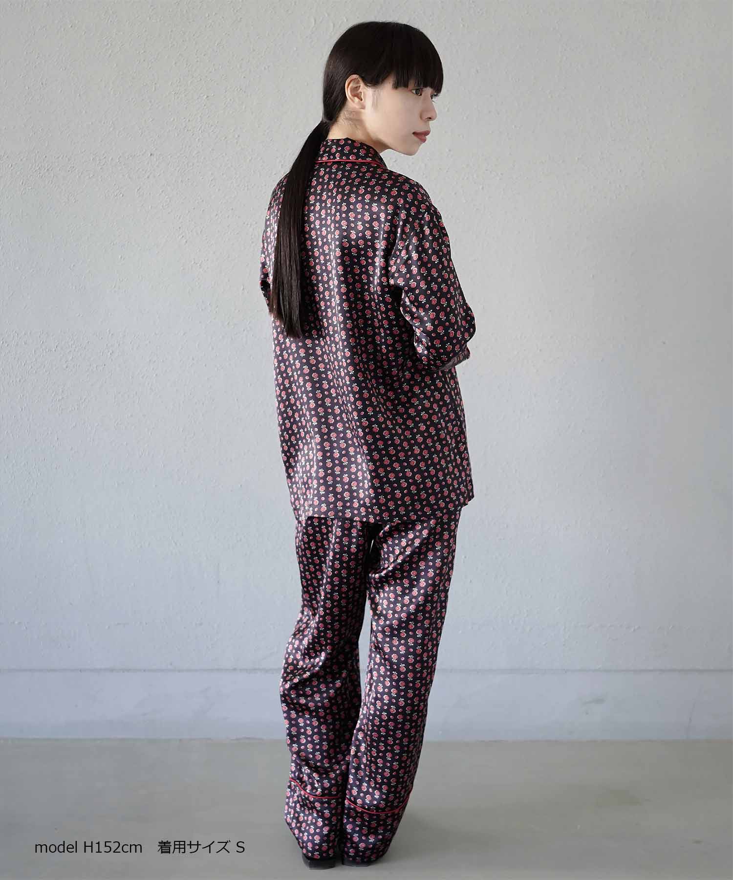 洗濯機で洗えるシルクパジャマ 日本製【レディース 長袖上下セット